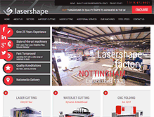 Tablet Screenshot of lasershape.com